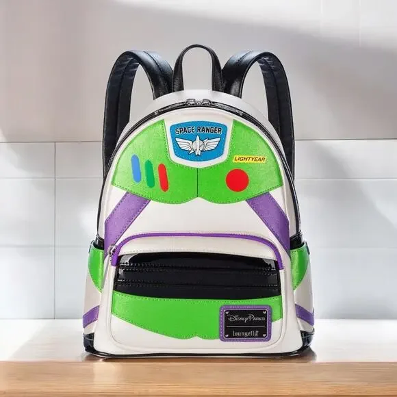 Loungefly Space Ranger Backpack - Green and Purple s-l400.jpg main image 2